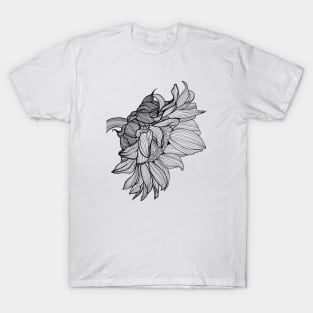 sunflower line draw T-Shirt